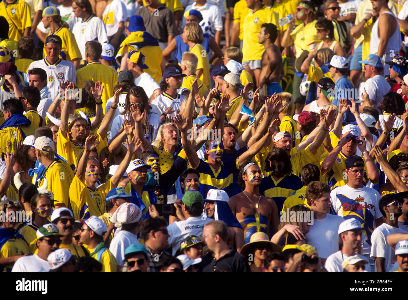 Fußball - FIFA World Cup USA 94 - Semi Final - Schweden V Brasilien - Rose Bowl Stockfoto