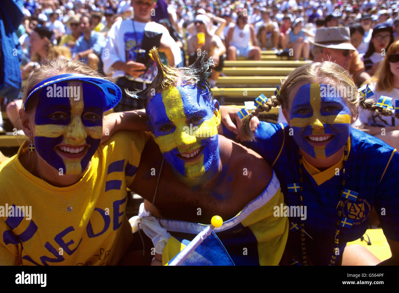Fußball - FIFA World Cup USA 94 - Semi Final - Schweden V Brasilien - Rose Bowl Stockfoto