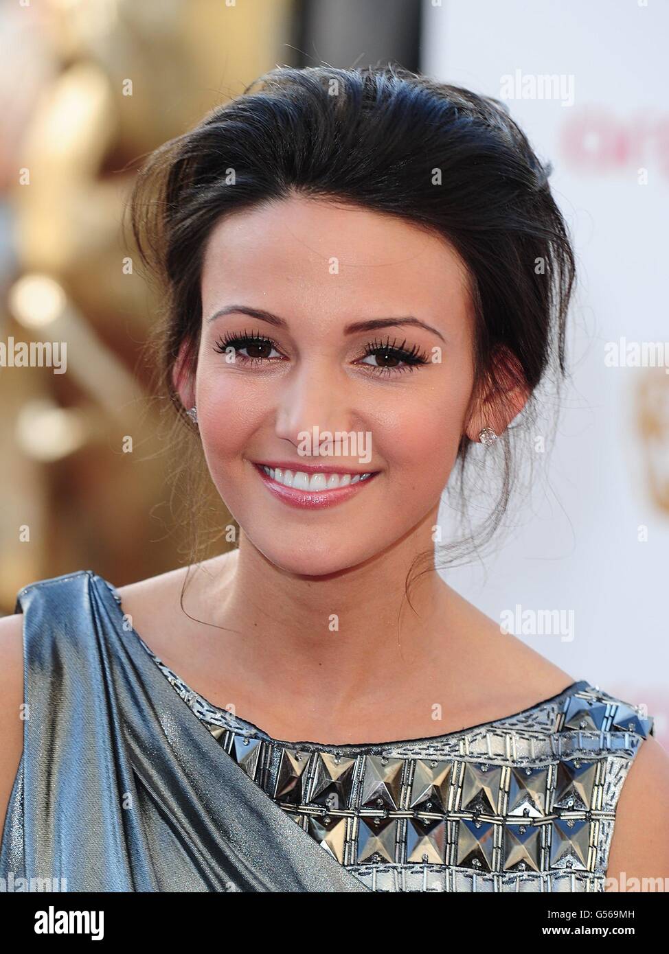 Michelle Keegan bei der Ankunft für die Arqiva British Academy Television Awards 2012 in der Royal Festival Hall, London Stockfoto