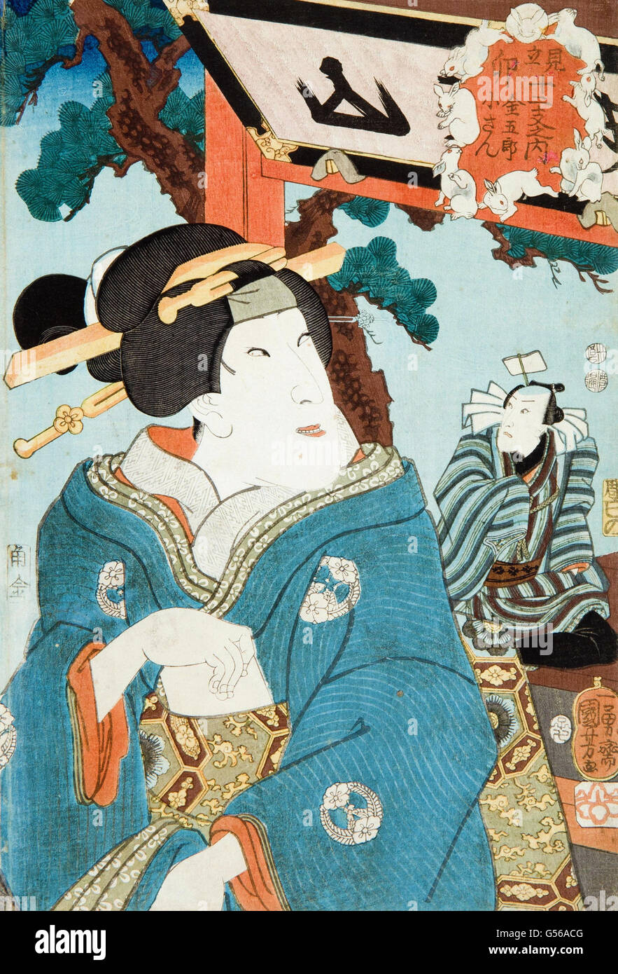Utagawa Kuniyoshi - Holzschnitt Stockfoto