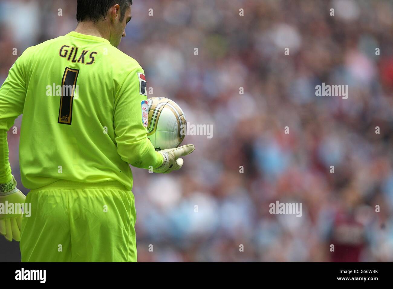 Fußball - npower Football League Championship - Play Off - Finale - Blackpool gegen West Ham United - Wembley Stadium. Matthew Gilks, Torwart von Blackpool Stockfoto