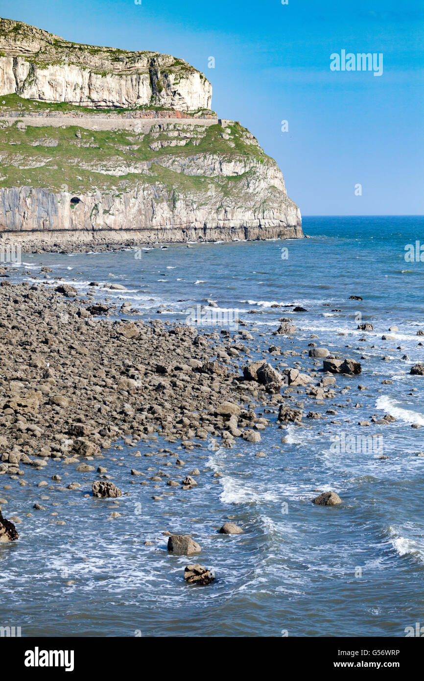 Llandudno Great Orme westlich von Llandudno Pier in North Wales, UK Stockfoto