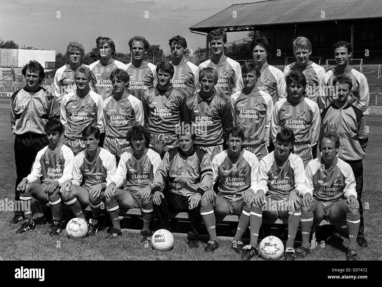 Millwall FC 1986/87 Stockfoto