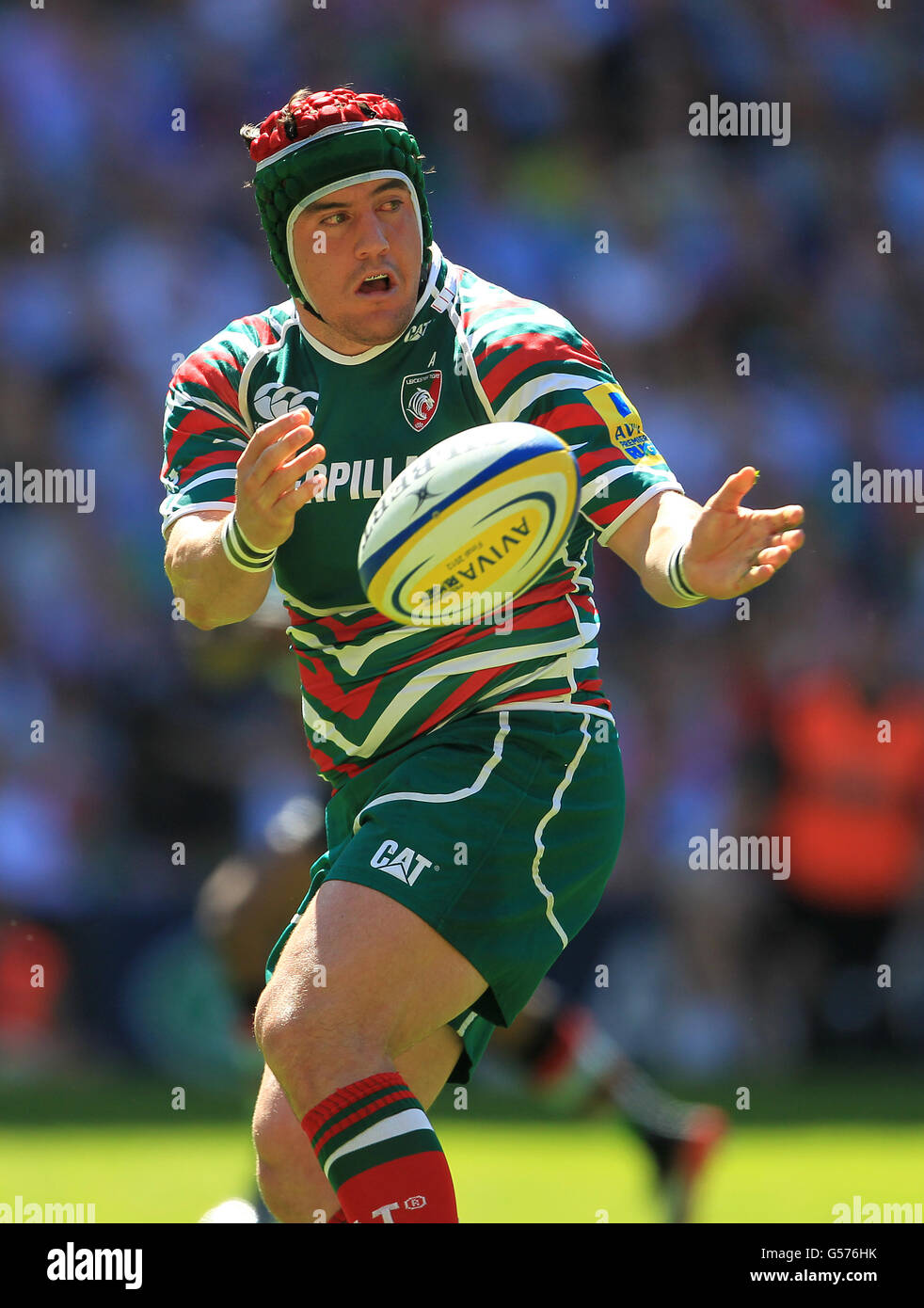 Rugby Union - Aviva Premiership - Finale - Harlequins gegen Leicester Tigers - Twickenham Stadium. Marcos Ayerza, Leicester Tigers Stockfoto