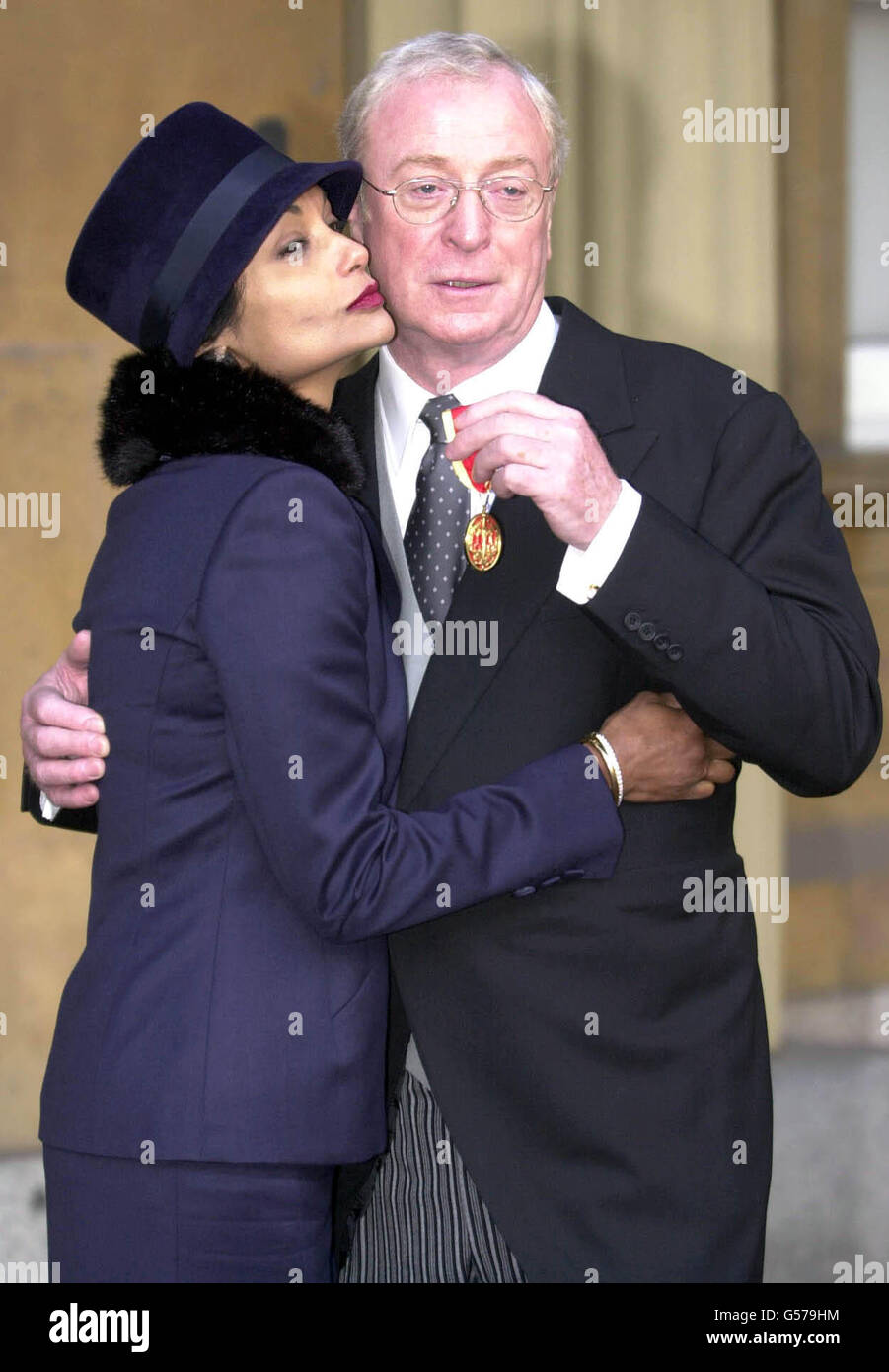 Caine & Frau Investitur Stockfoto