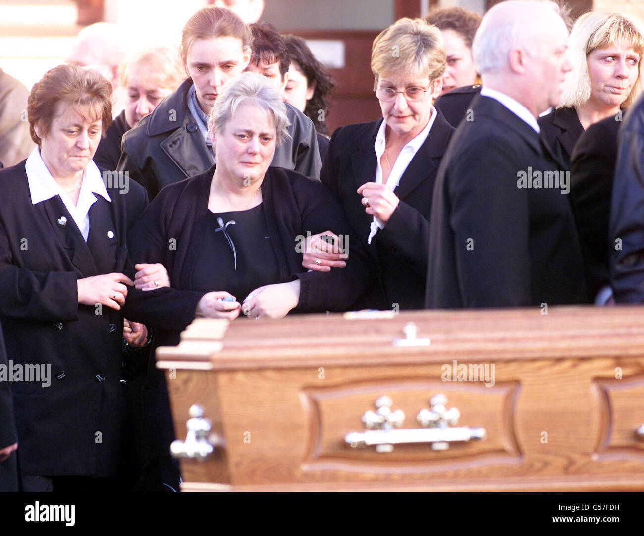 Gary Moore-Beerdigung-Belfast Stockfoto