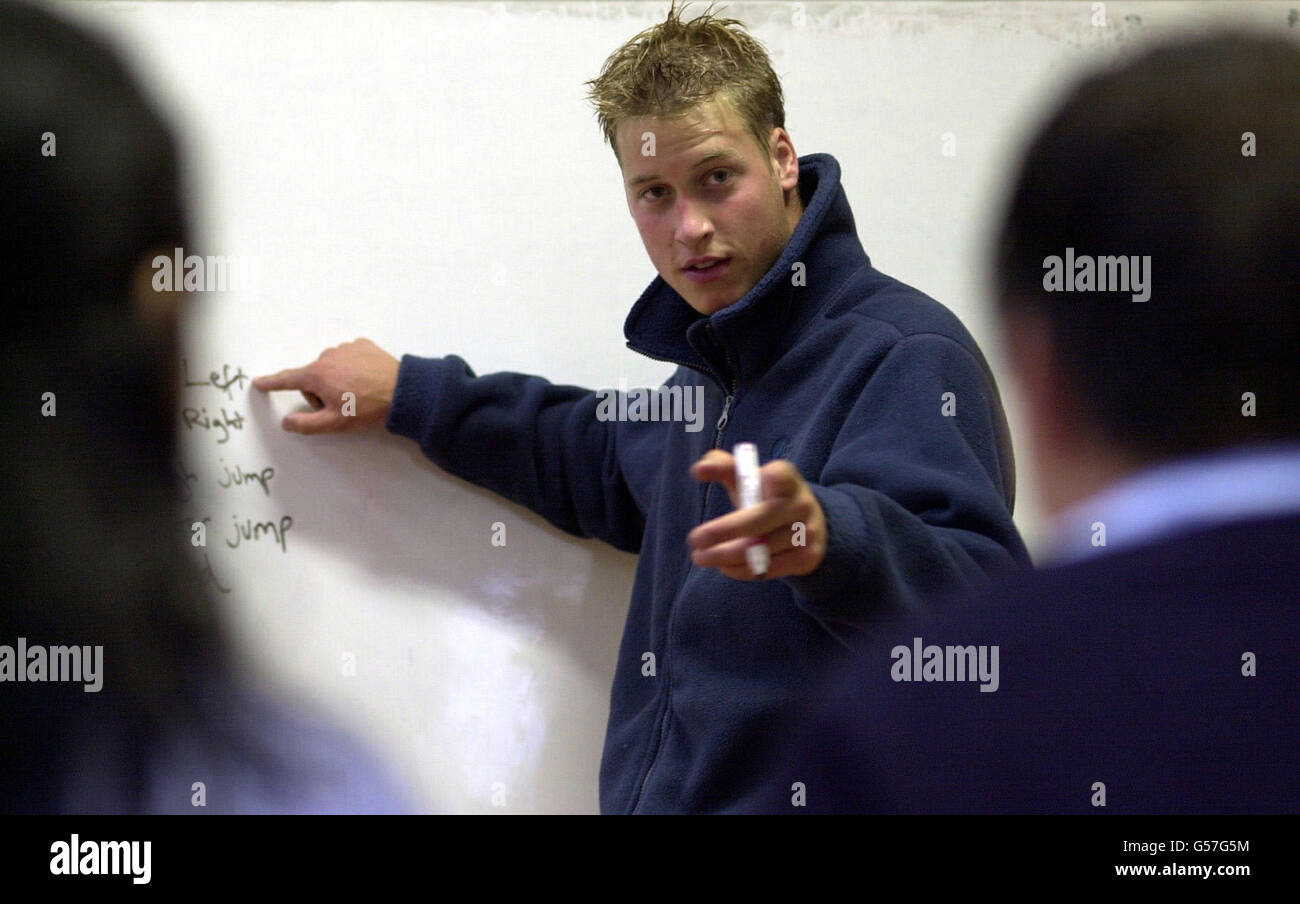 Royalty - Prinz William - Raleigh International - Chile Stockfoto