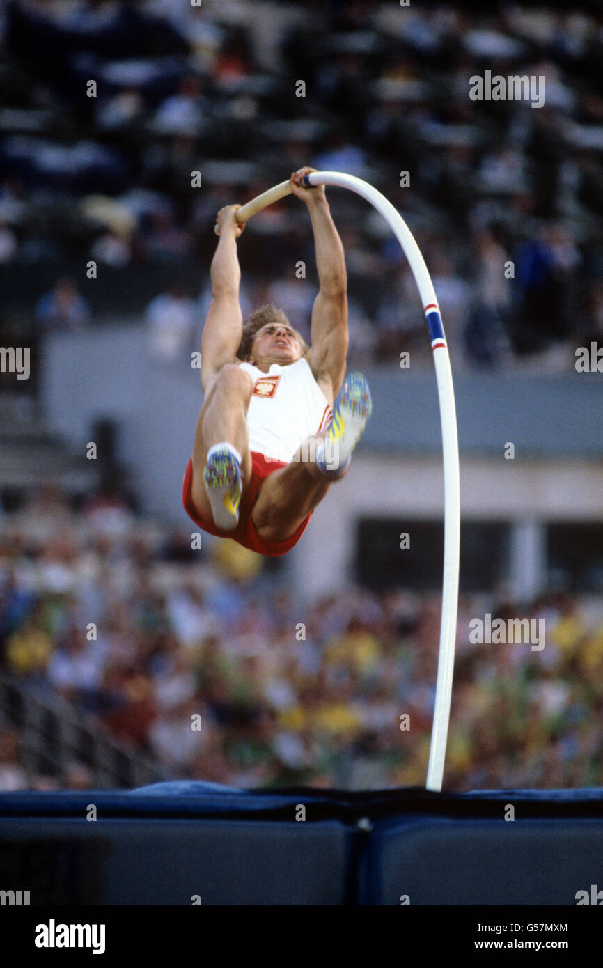 Leichtathletik Moskau Olympiade 1980 Männer Stabhochsprung Grand