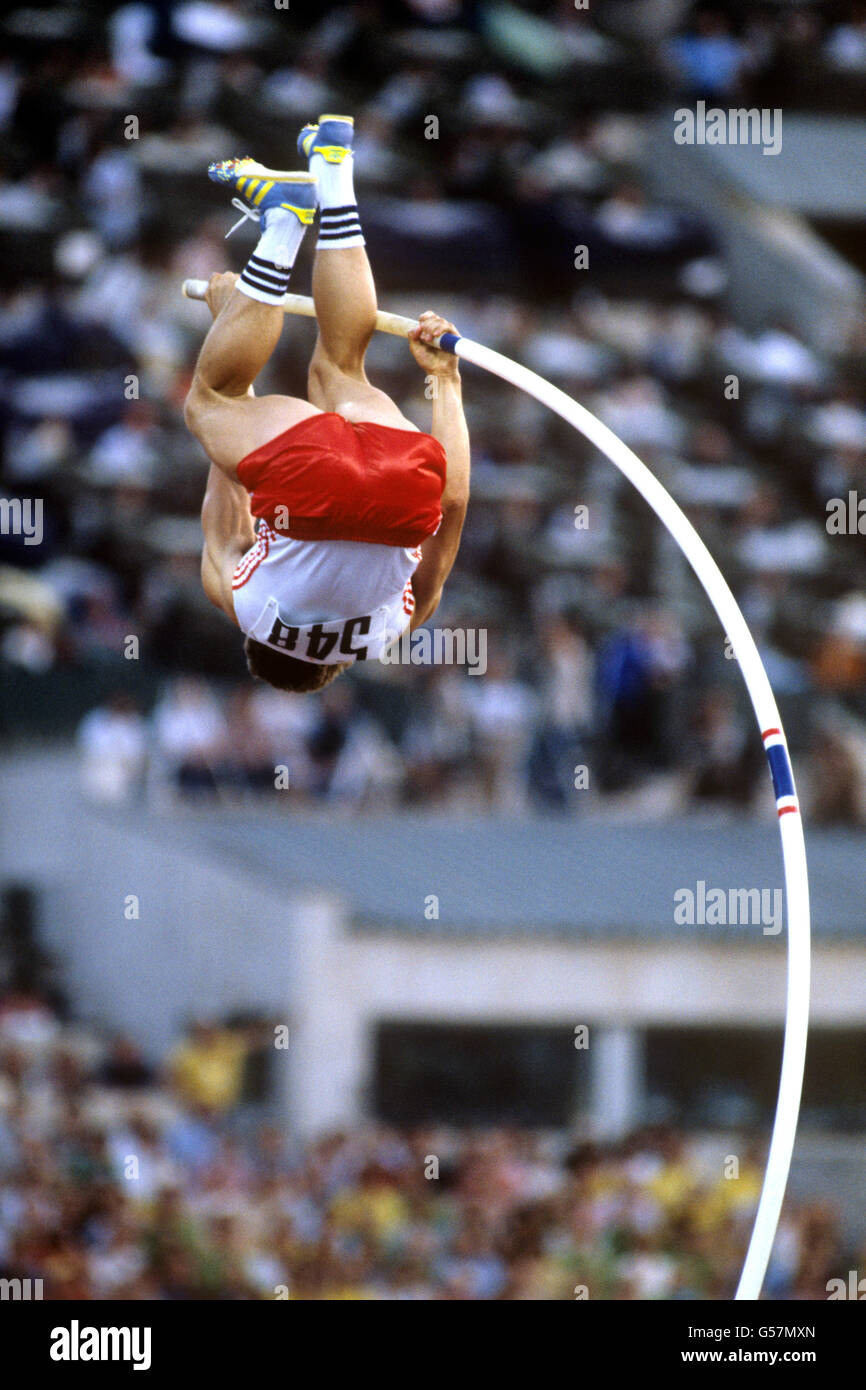 Leichtathletik Olympische Spiele Moskau 1980 Stabhochsprung der