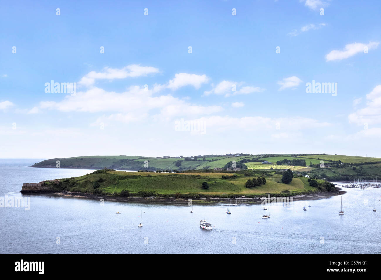 Schloßpark Halbinsel, Fort James, Kinsale, County Cork, Irland Stockfoto