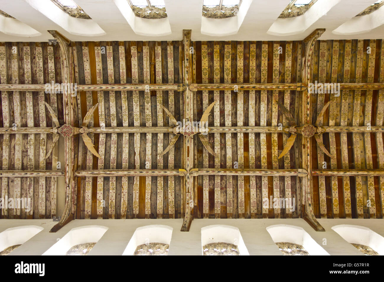 Kirche von Blythburgh Dach Stockfoto