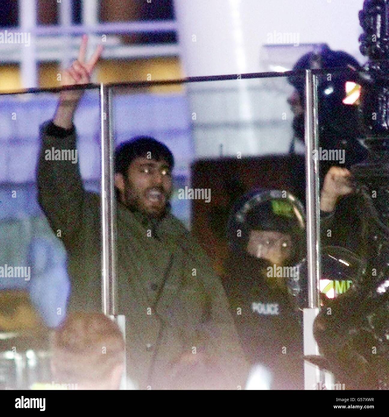 London Eye türkische Polizei protestieren Stockfoto