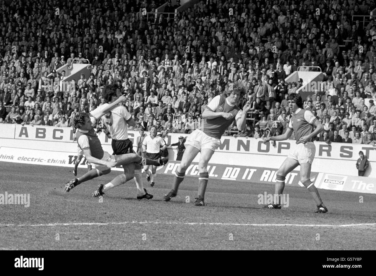 Arsenal V Liverpool Johnson Stockfoto