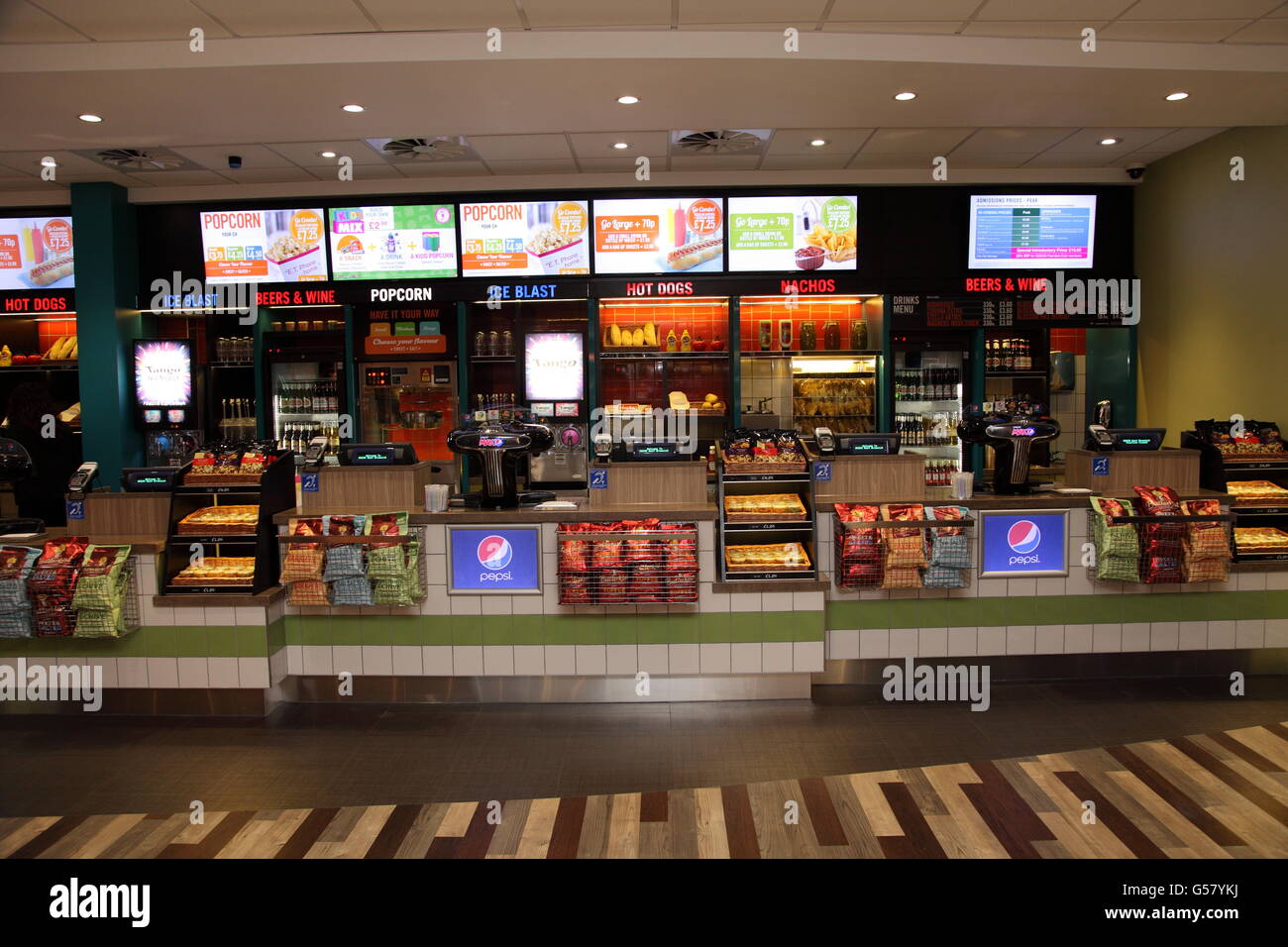 Innenräume der die Odeon Kino, neue Square West Bromwich Stockfoto