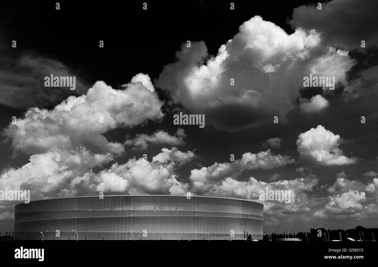 Fußball - UEFA Euro 2012 - Gruppe A - Griechenland / Tschechische Republik - Stadion Stockfoto