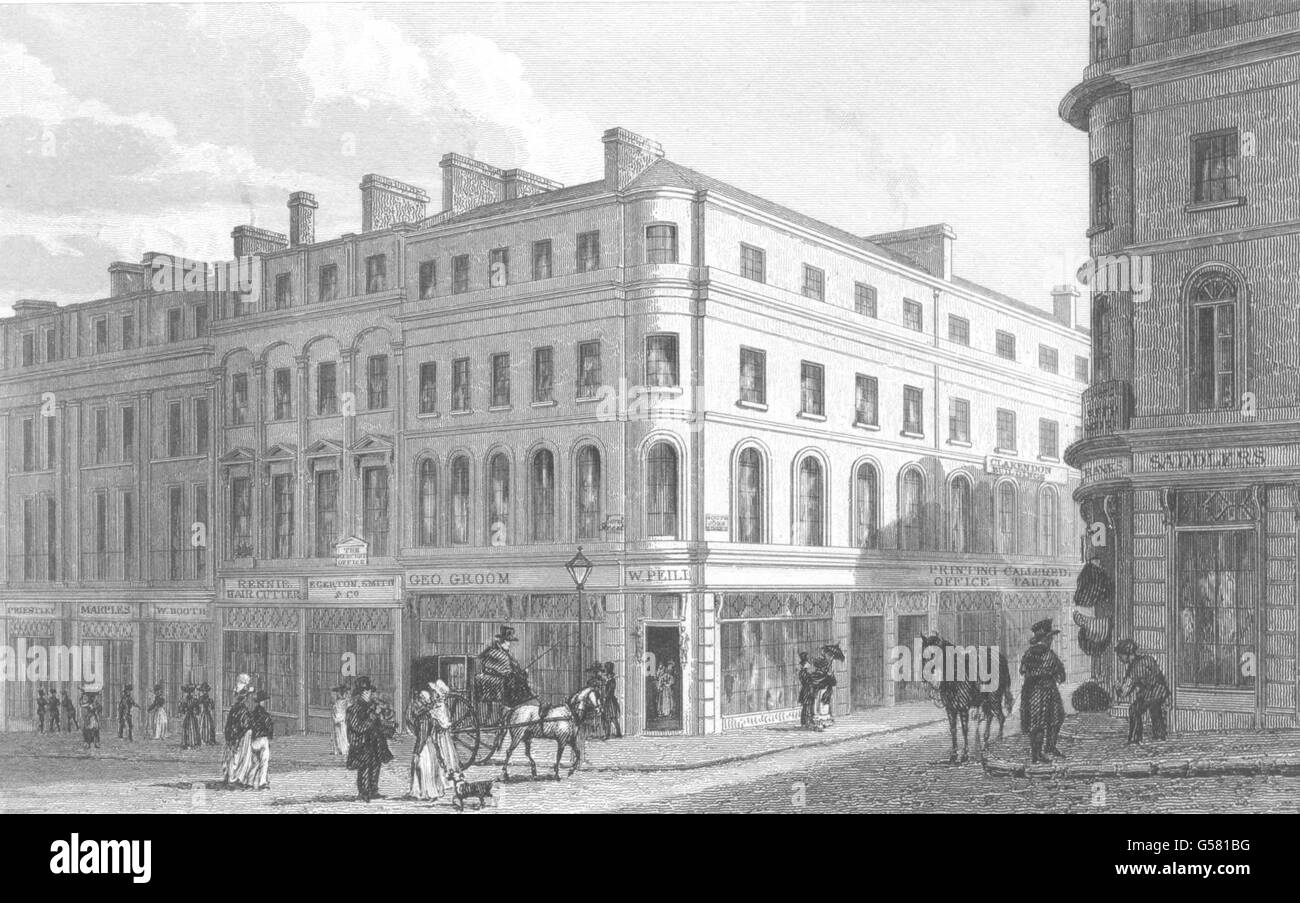 LIVERPOOL: Teil St S John St. Pyne. (Unreinheiten), antique print 1831 Stockfoto
