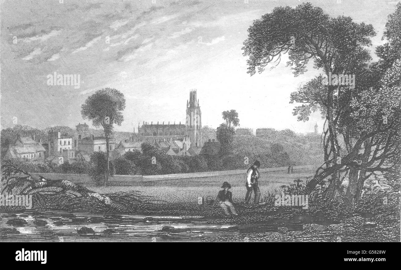 KENT: Ramsgate St.-Georgs Kirche. Felder. Lawrence. Allen, alten Drucken 1833 Stockfoto