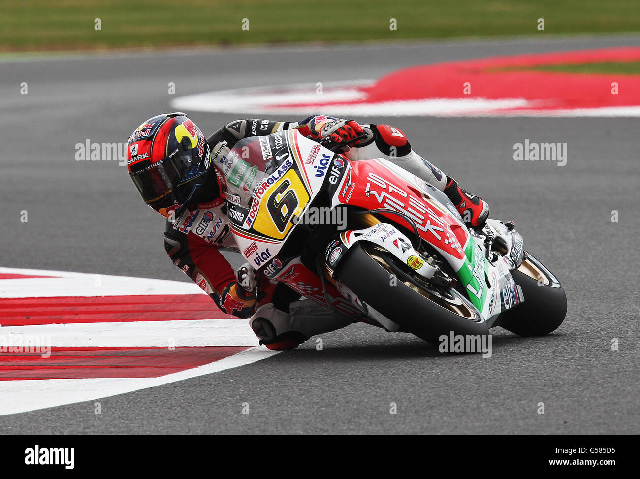 Stefan Bradl beim Training des British Moto Grand Prix in Silverstone, Northamptonshire. Samstag 16. Juni 2012. PA Foto : David Davies. Stockfoto