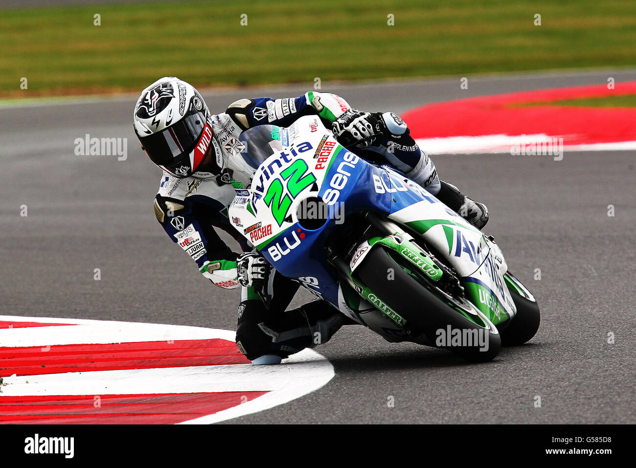 Ivan Silva beim Training des British Moto Grand Prix in Silverstone, Northamptonshire. Samstag, 16. Juni 2012. PA Foto : David Davies. Stockfoto