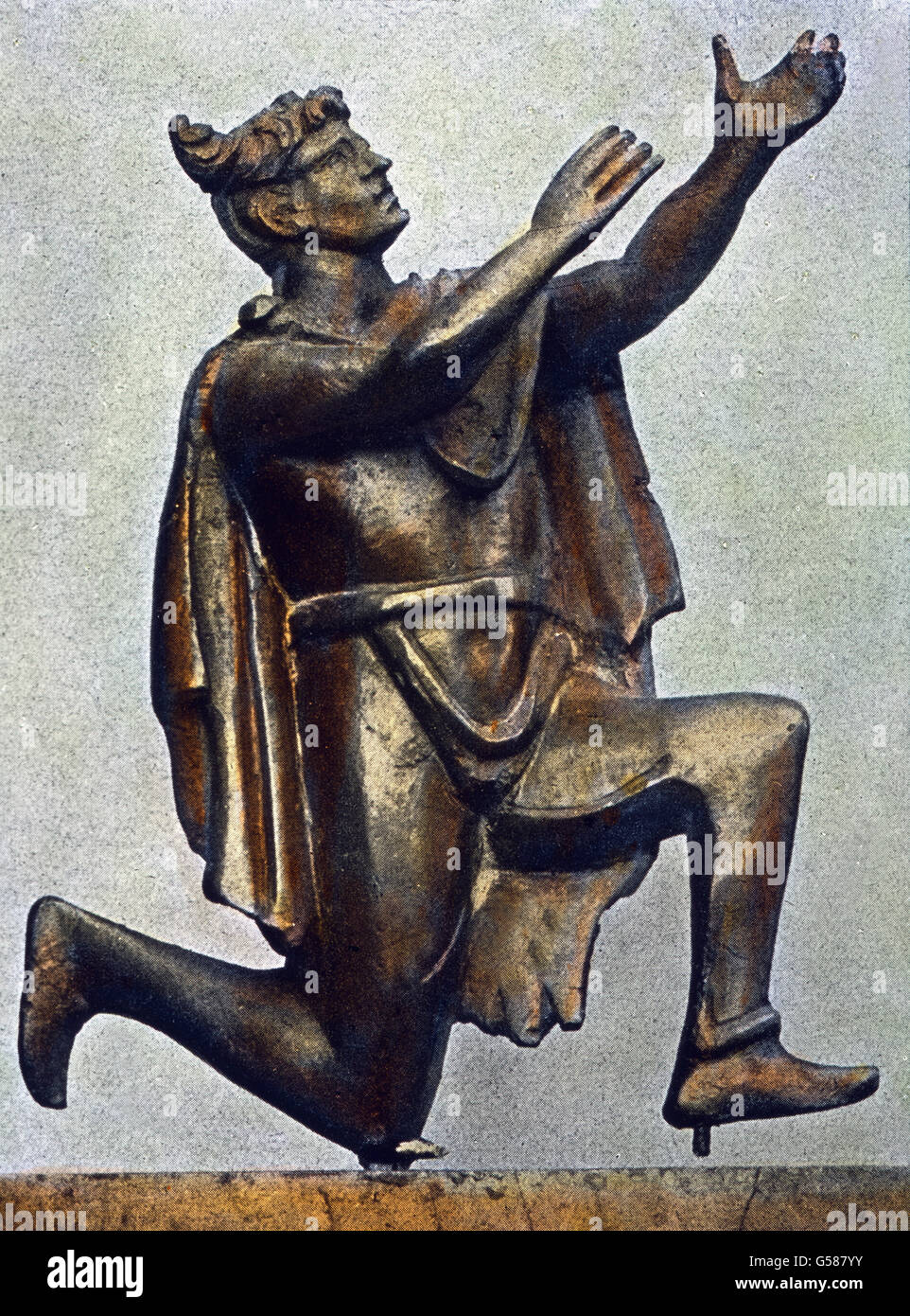 Statuette Eines Bittenden Sueben. Europa, Deutschland, die germanischen Völker, Stämme, 1910er Jahre, 1920er-Jahre des 20. Jahrhunderts, archivieren, Carl Simon, Geschichte, historische, Mann, kniend, Stamm, Sueben, beten, Gebet Stockfoto