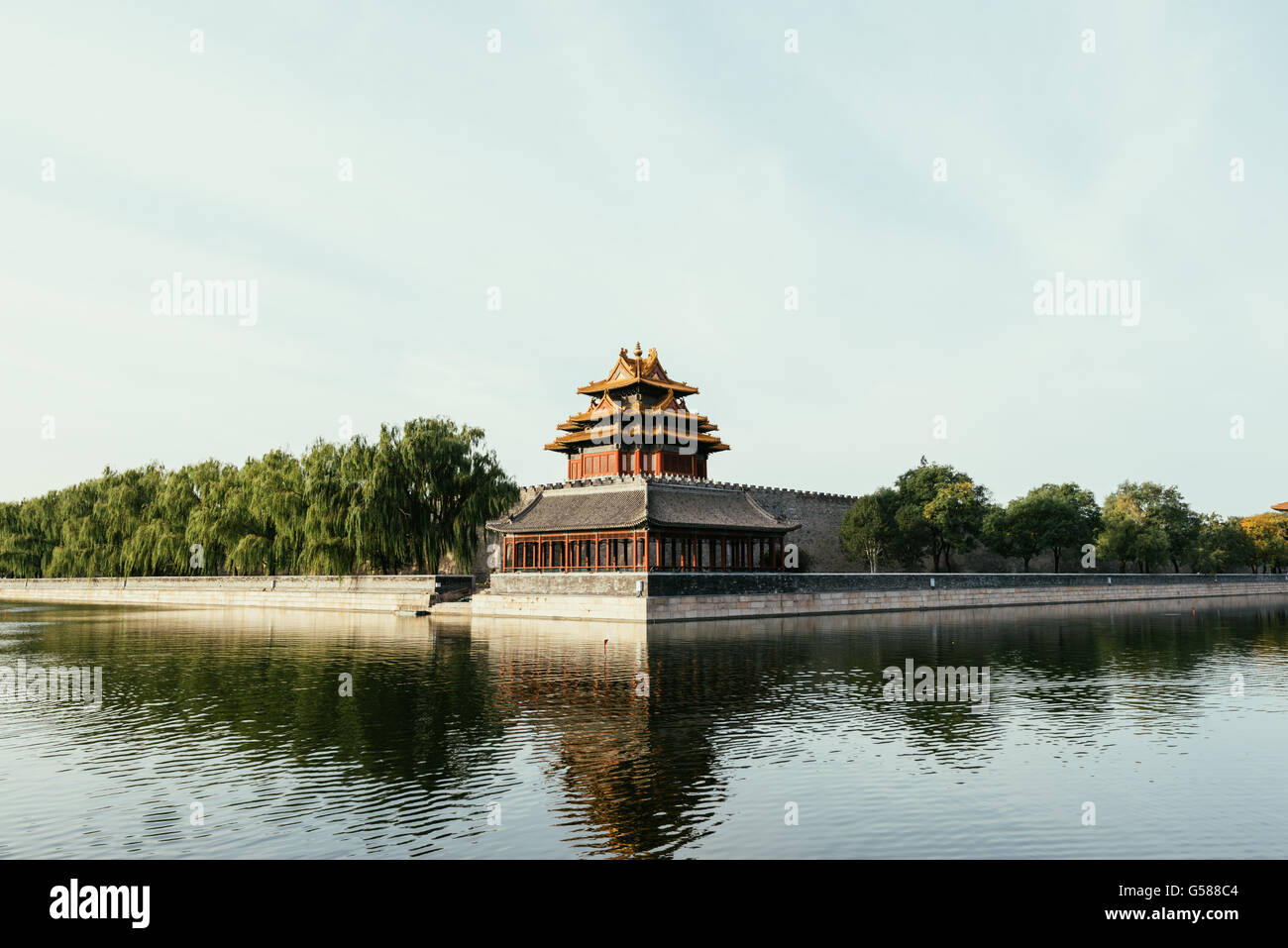 Nordwestlichen Mauer der verbotenen Stadt, Peking China Stockfoto