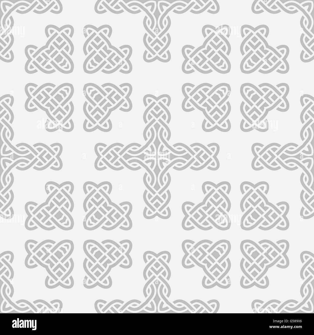 Keltischer Knoten cross Musterdesign Vektor Hintergrund Stock Vektor