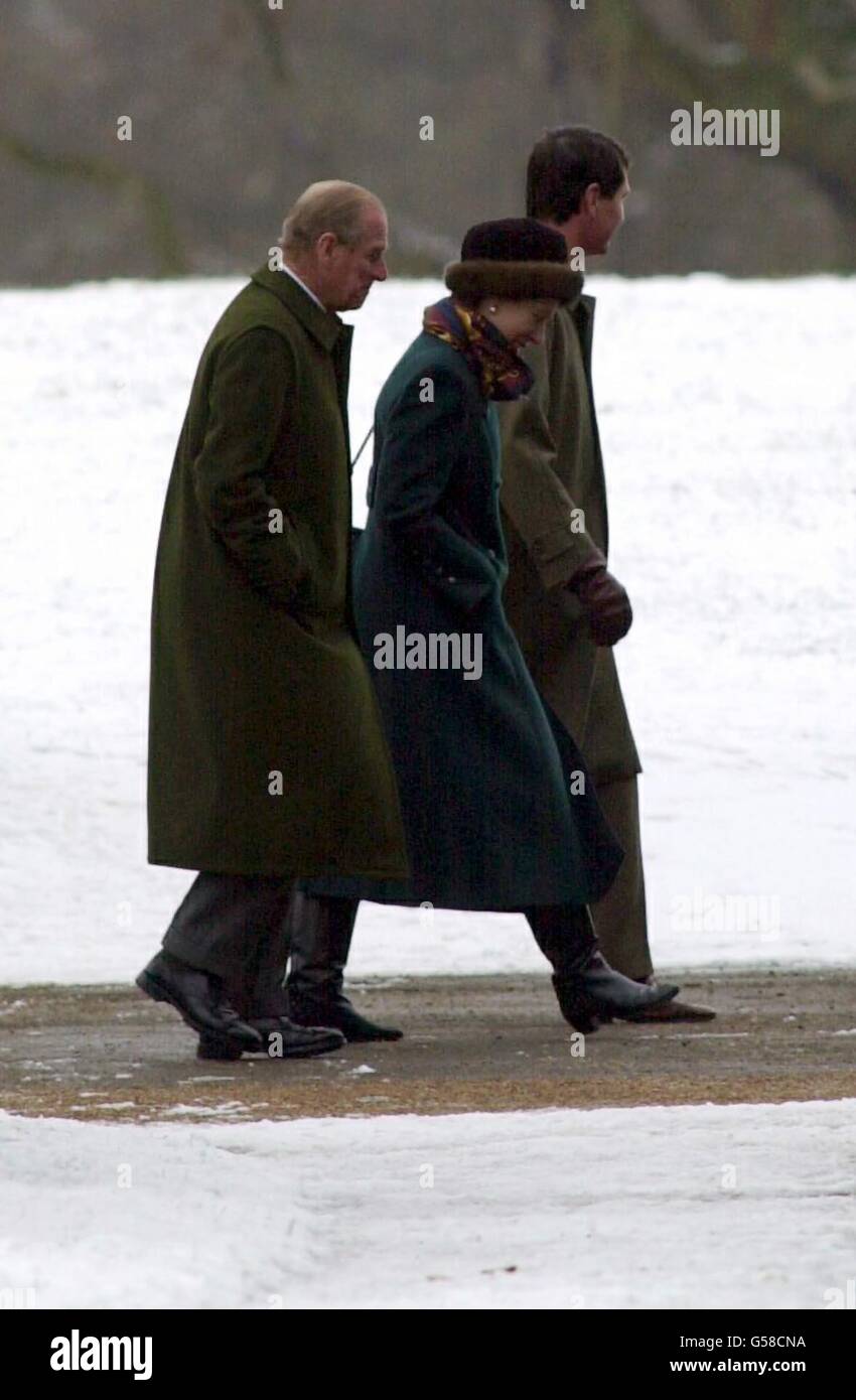 Sandringham königlichen Gottesdienst Stockfoto