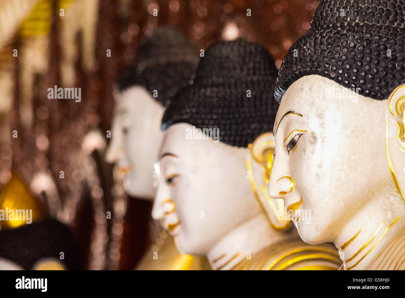 Detail aus Dhamikarama birmanischen Tempel in Penang, Malaysia Stockfoto