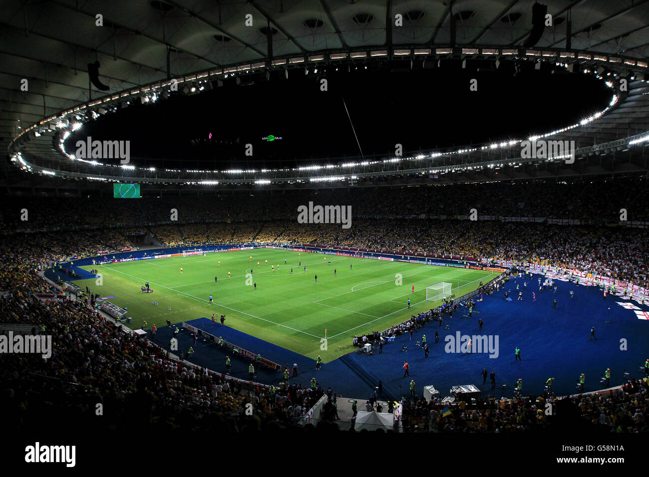 Fußball - UEFA Euro 2012 - Gruppe D - Schweden - England - NSC Olimpiyskiy. Eine allgemeine Ansicht des Olympiastadions, Kiew Stockfoto