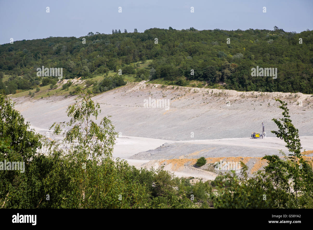 Unterseite der Tagebau in mir zu öffnen Stockfoto