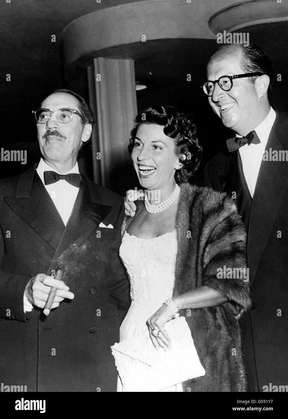 Unterhaltung - Nancy Sinatra, Groucho Marx und Phil Silvers - Hollywood, Los Angeles Stockfoto