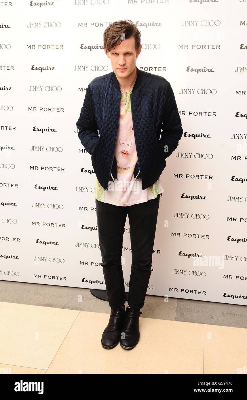 Matt Smith bei der Ankunft im Esquire & Mr Porter London Collections: Mens Party im Corinthia Hotel in London. Stockfoto