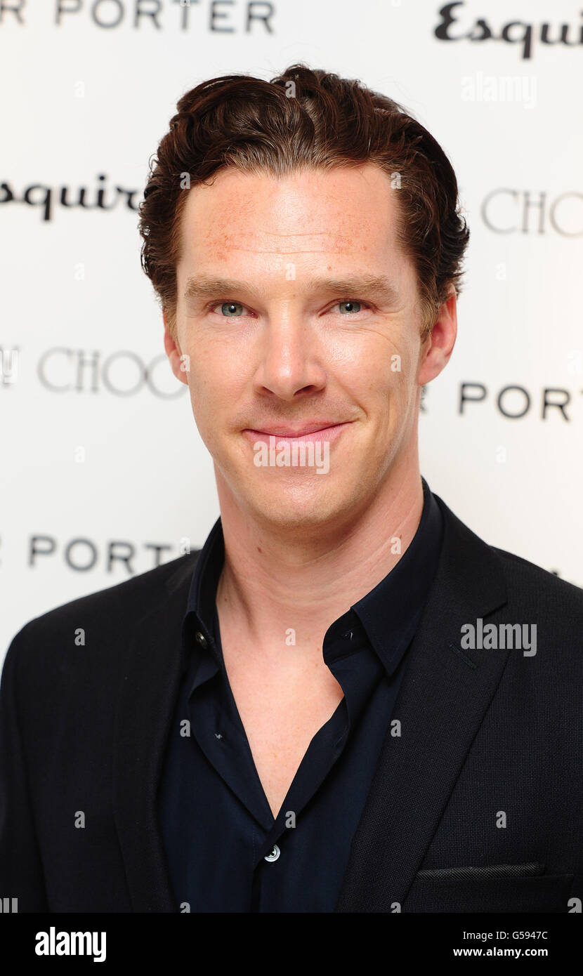 Benedict Cumberbatch bei der Ankunft im Esquire & Mr Porter London Collections: Mens Party im Corinthia Hotel in London. Stockfoto