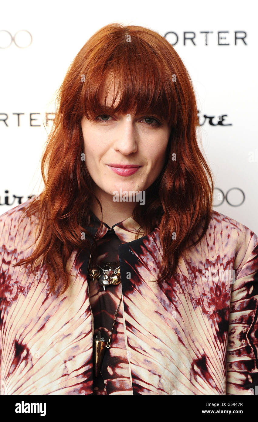 Florence Welch Ankunft im Esquire & Mr Porter London Collections: Mens Party im Corinthia Hotel in London. Stockfoto