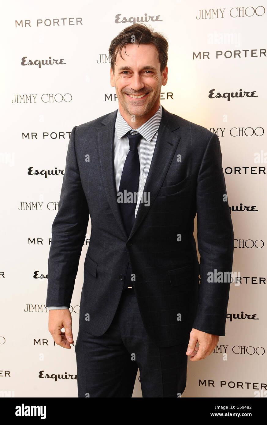 Jon Hamm bei der Ankunft im Esquire &amp; Mr Porter London Collections: Mens Party im Corinthia Hotel in London. Stockfoto