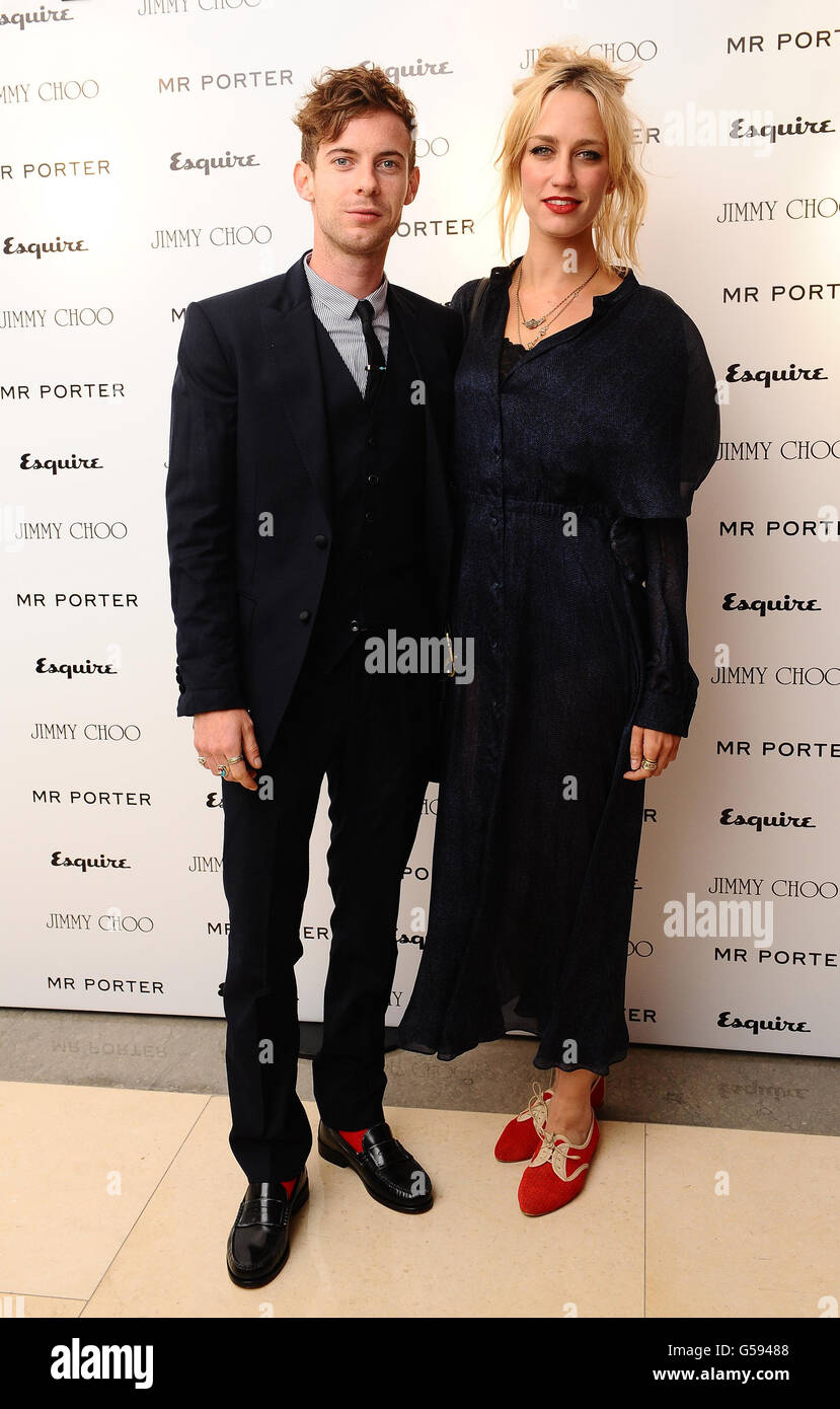 Luke Treadaway und Ruta Gedmintas bei der Ankunft im Esquire & Mr Porter London Collections: Mens Party im Corinthia Hotel in London. Stockfoto