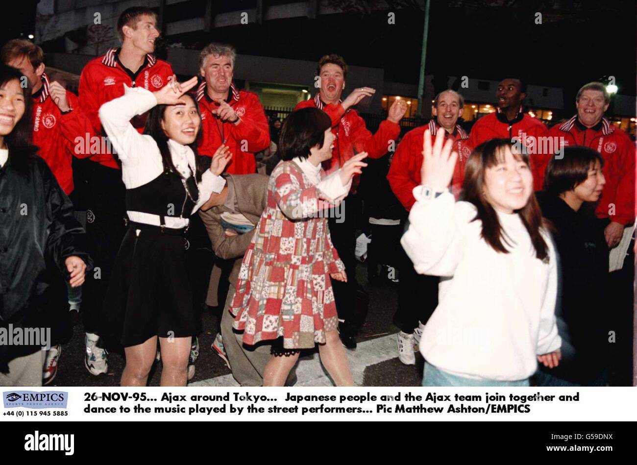 Toyota Cup, Tokyo, Japan - Ajax V Gremio - Ajax besuchen Bereich Shibuya-Ku, Tokyo Stockfoto