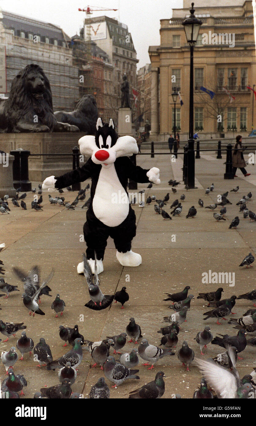 Looney Tunes Show Sylvester in London Stockfoto Looney Tunes Show Sylvester in London Stockfoto