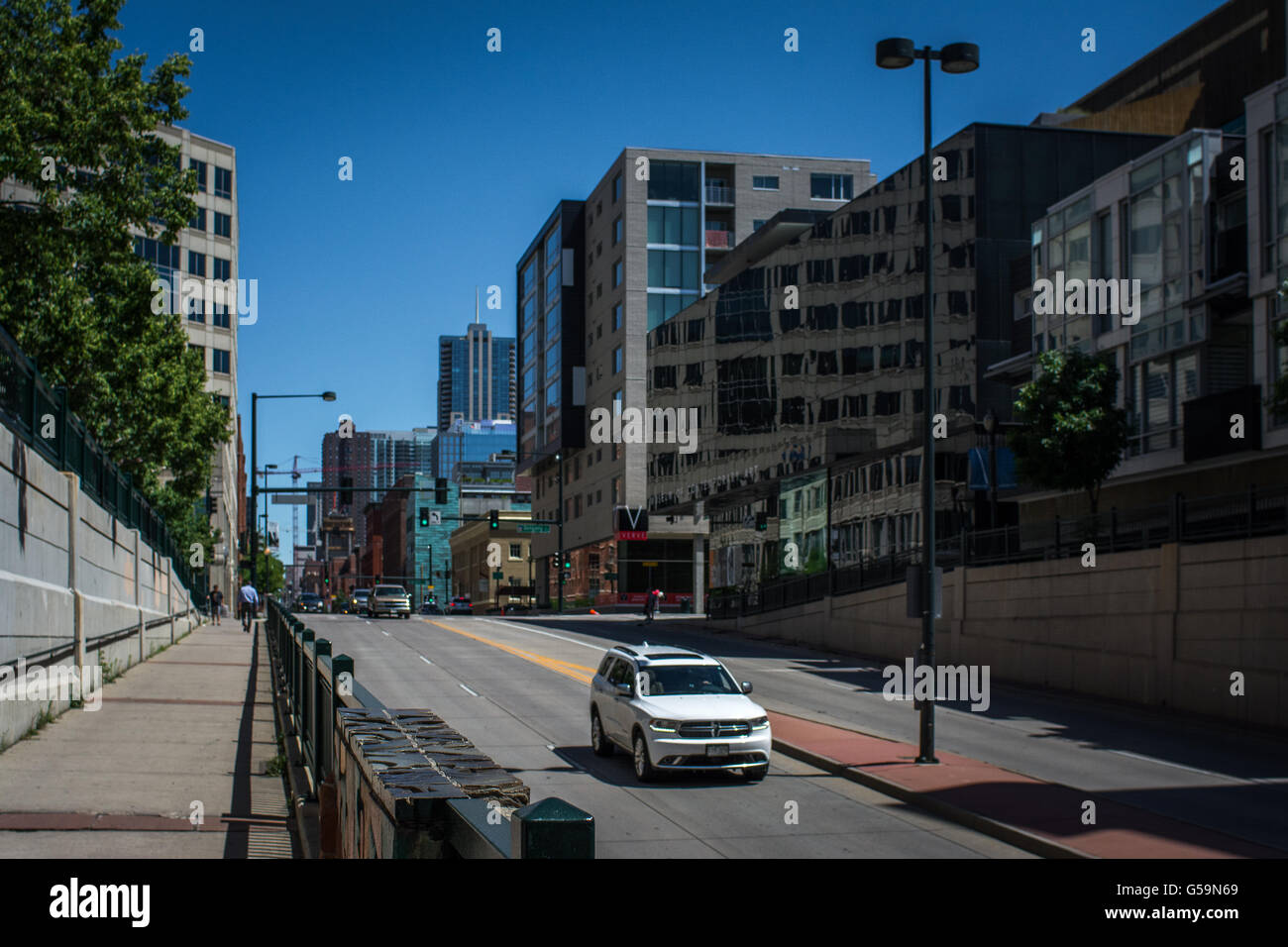 Architektur der Innenstadt von Denver, Colorado, USA Stockfoto