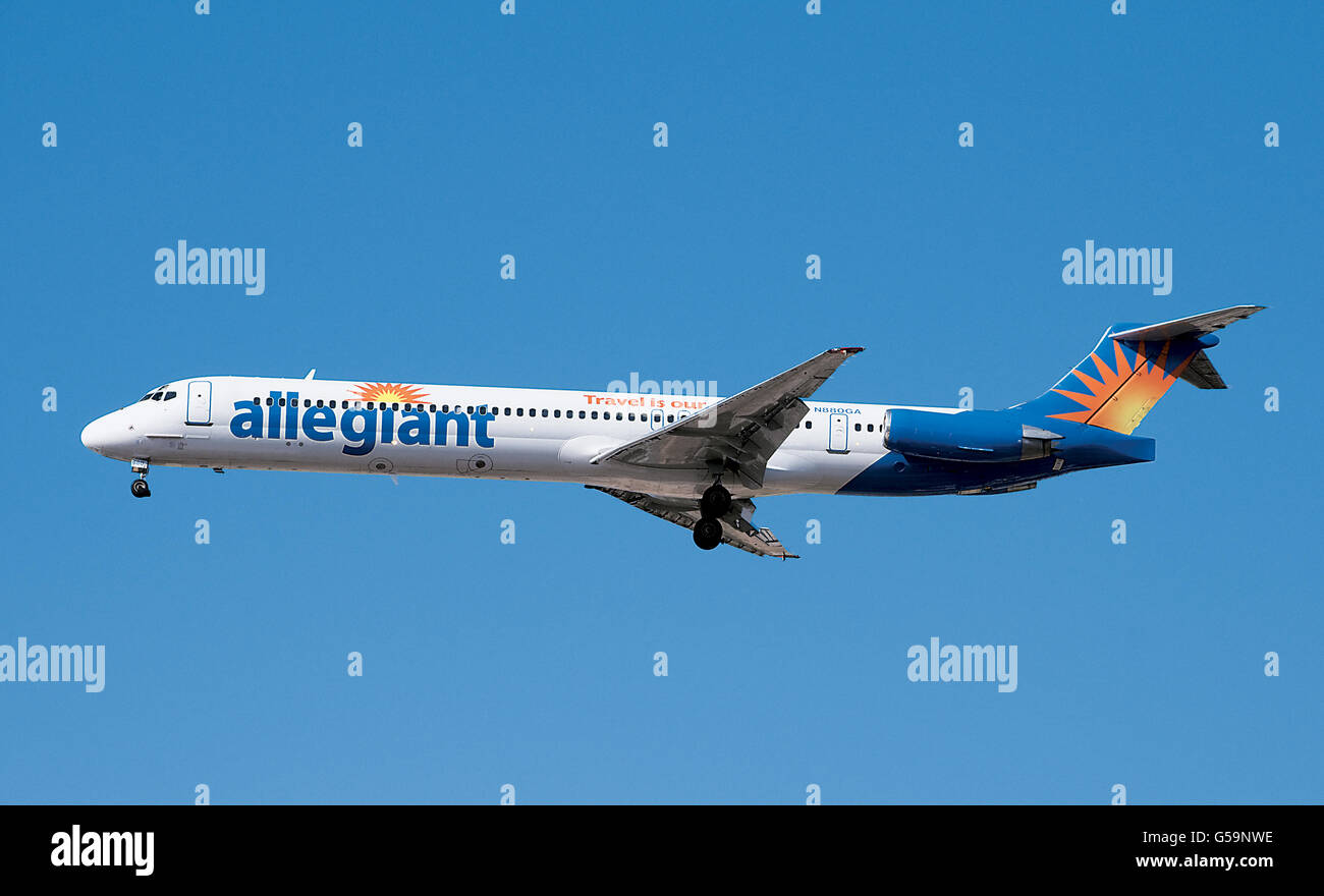 Allegiant Air jet Stockfoto