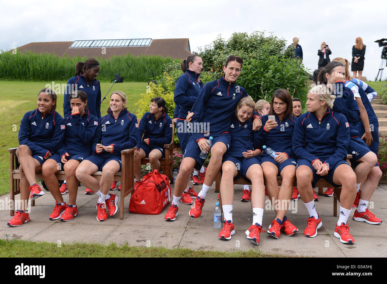 Olympia - Olympische Spiele London 2012 - Fußball - Team GB Trainingseinheit - Champneys Hotel and Spa Stockfoto