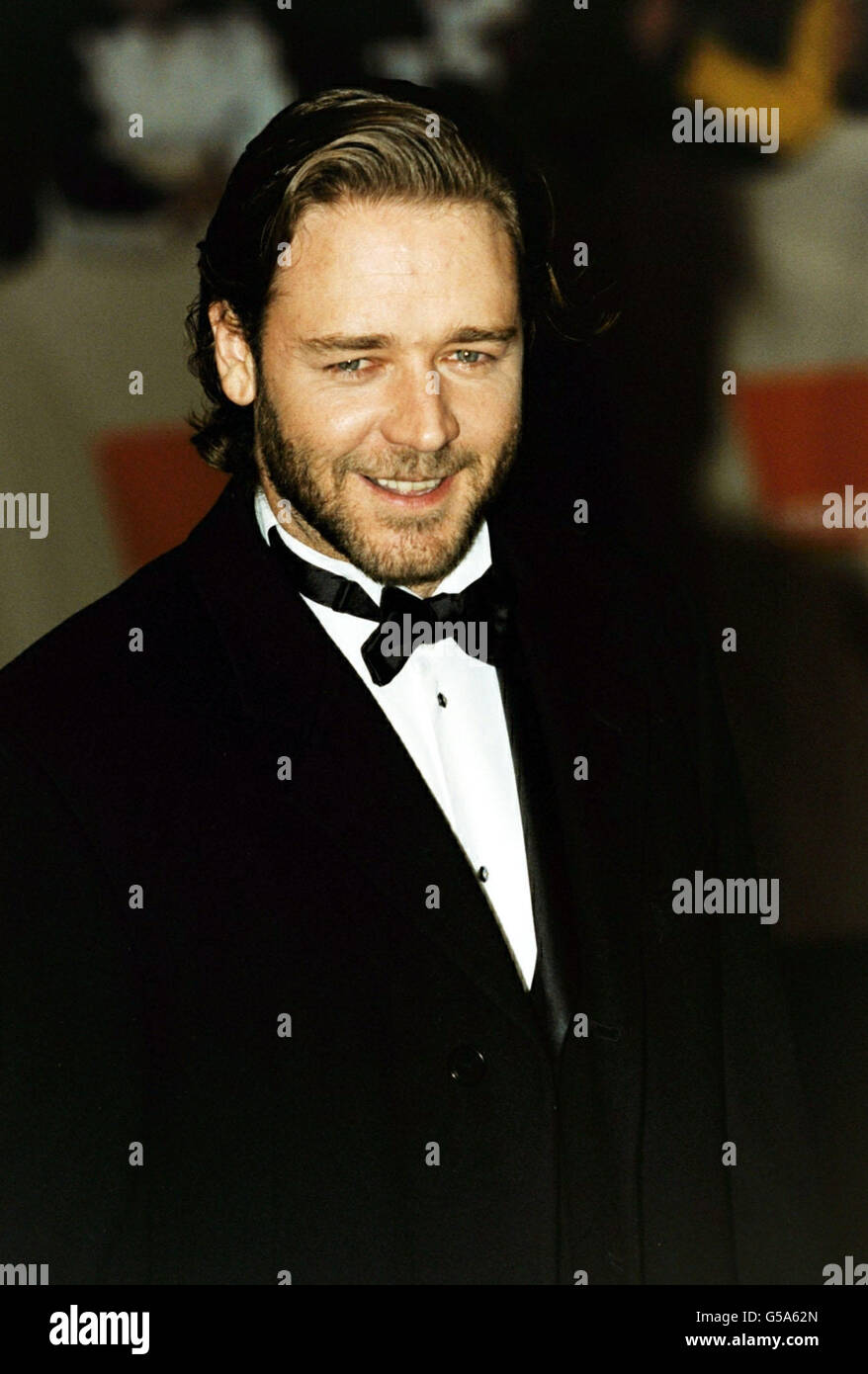 Der neuseeländische Schauspieler Russell Crowe nimmt an den Orange British Academy Film Awards im Odeon-Kino am Leicester Square in London Teil. Stockfoto