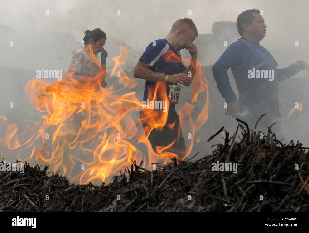 2012-tough-Mudder Extreme Endurance Challenge Stockfoto