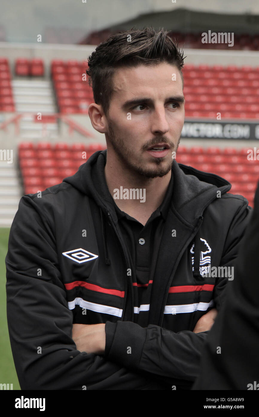 Fußball - Nottingham Forest Pressekonferenz - City Ground. Matt Derbyshire vom Nottingham Forest. Stockfoto