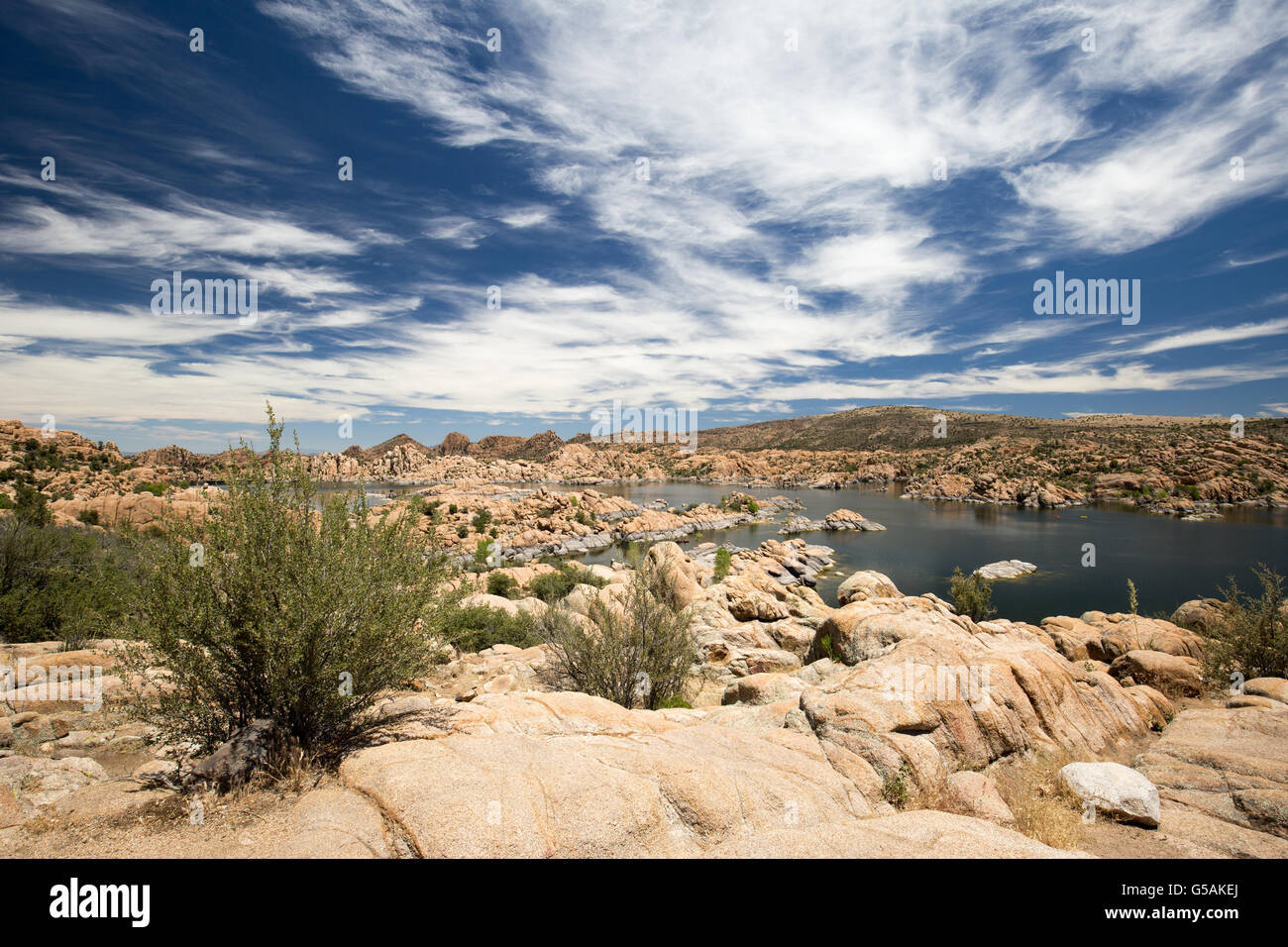 Watson Lake Stockfoto