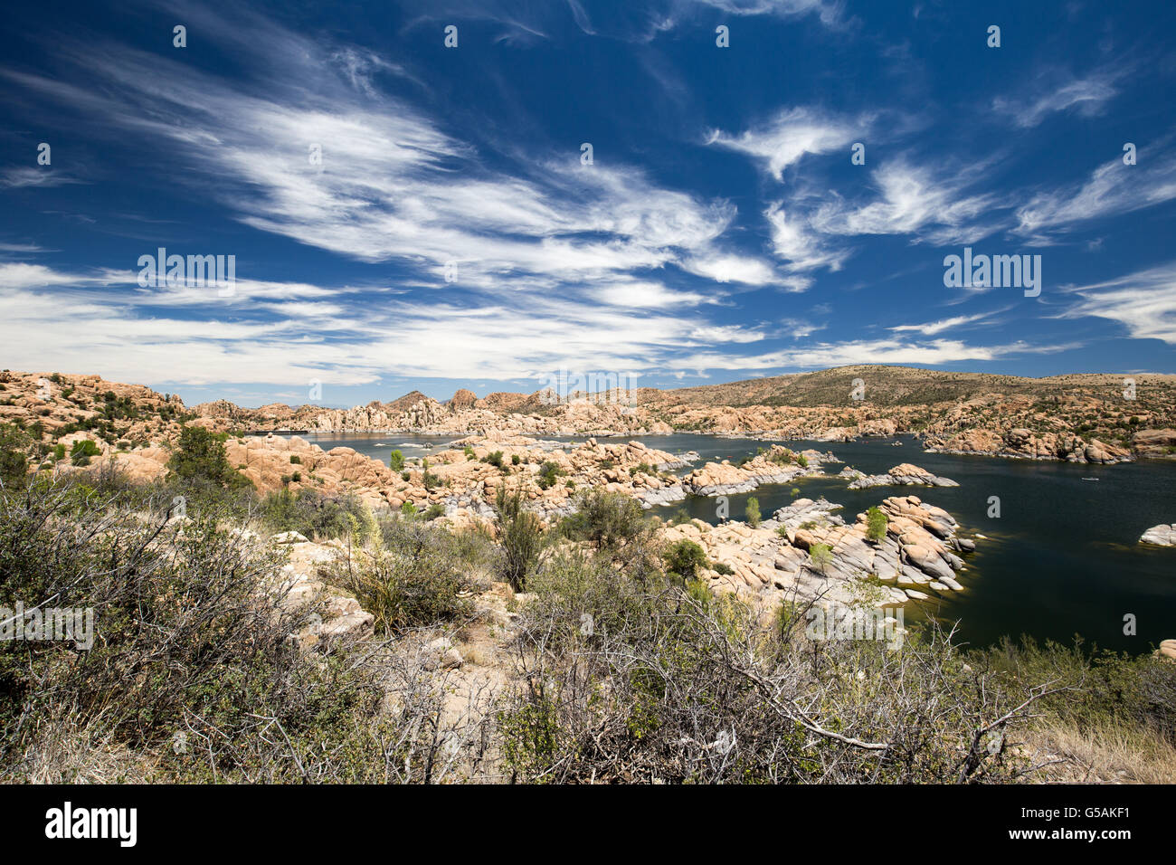 Watson Lake Stockfoto