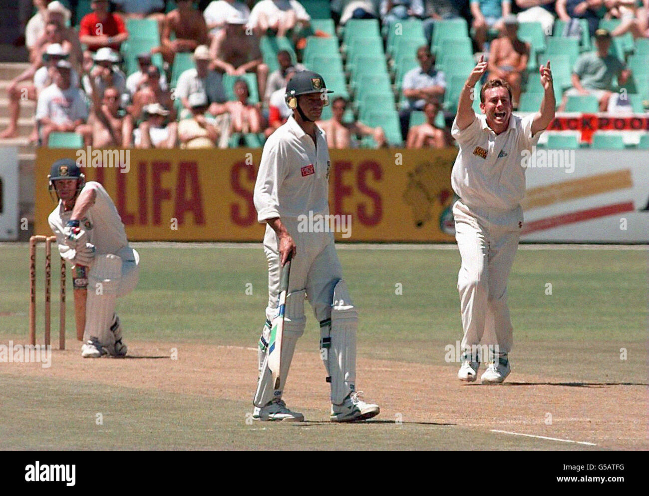 South Africa V England - dritten Testspiel Kingsmead Cricket Ground in Durban Stockfoto