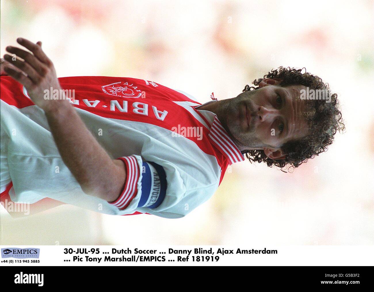 30-JUL-95, Dutch Soccer, Danny Blind, Ajax Amsterdam Stockfoto