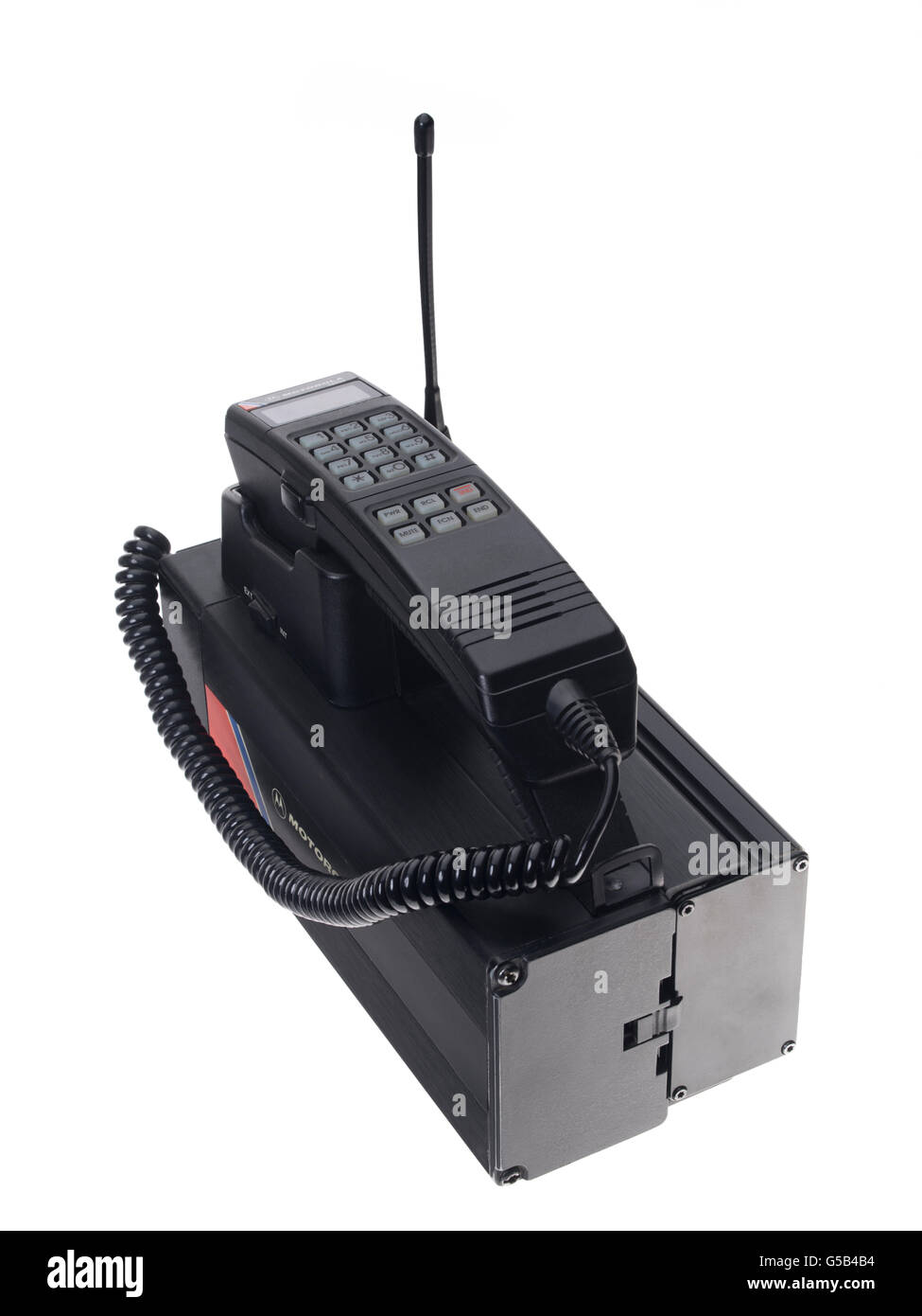 Motorola 4800 X transportable Handy veröffentlicht im 1984 4500 X / 4800 X / 5000 X (Europa), harte Talker (Nordamerika) Stockfoto