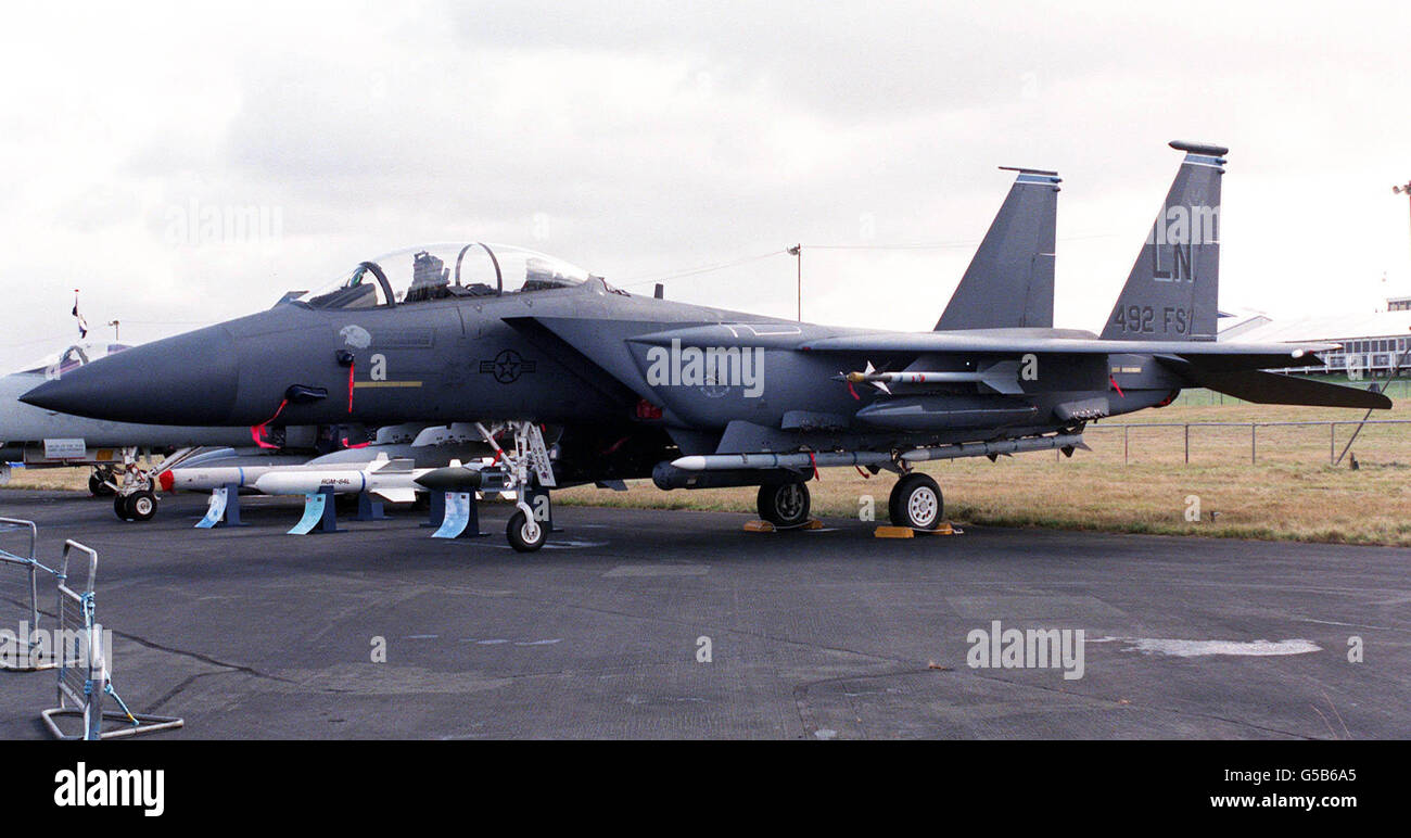 AIR-Flugzeuge/F-15-Datei Stockfoto